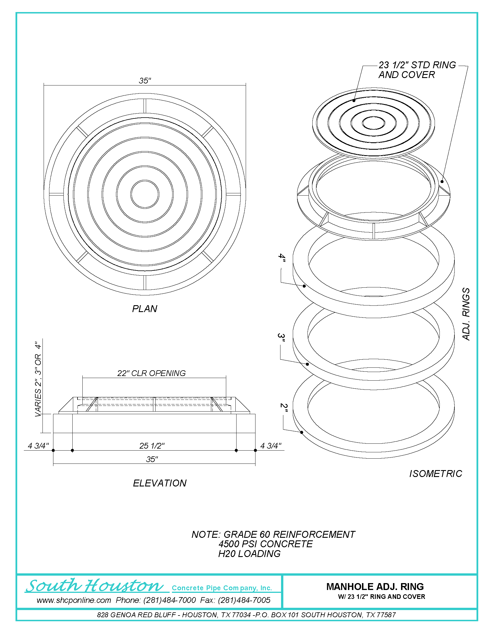 Manhole Adjustment Ring & Cover