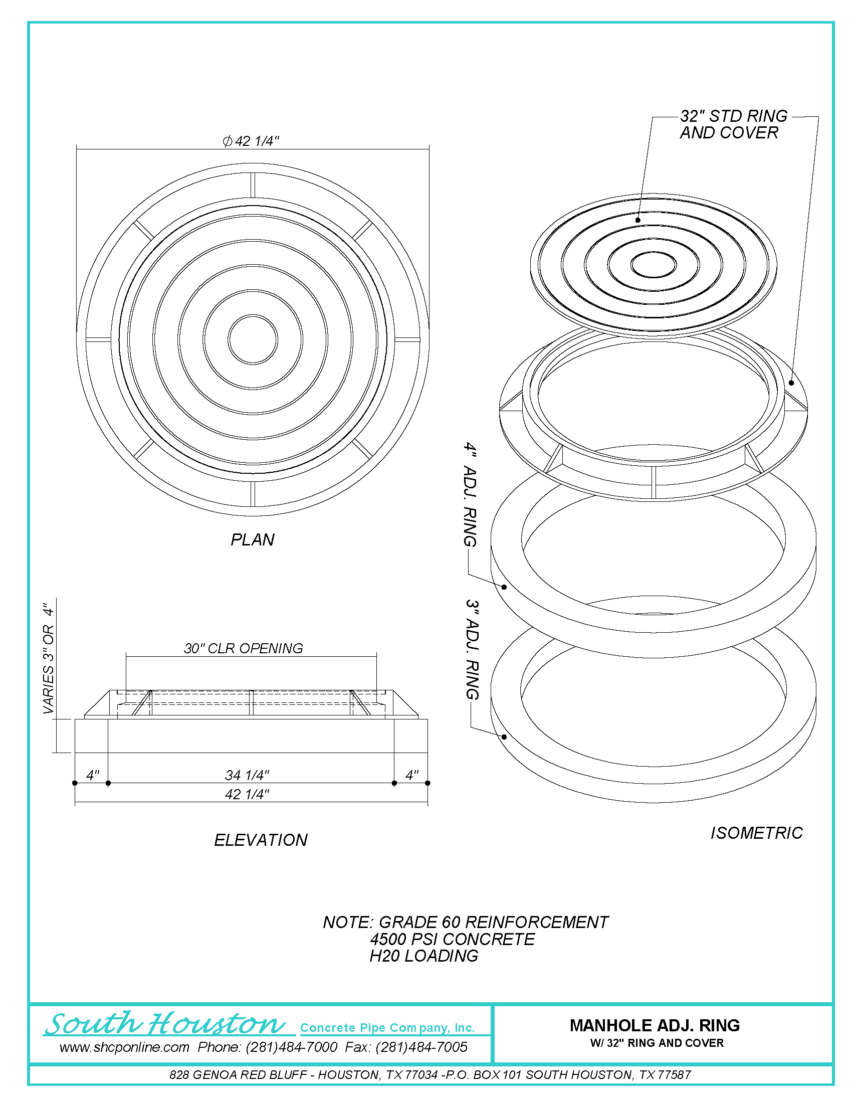 Manhole Adjustment Ring & Cover