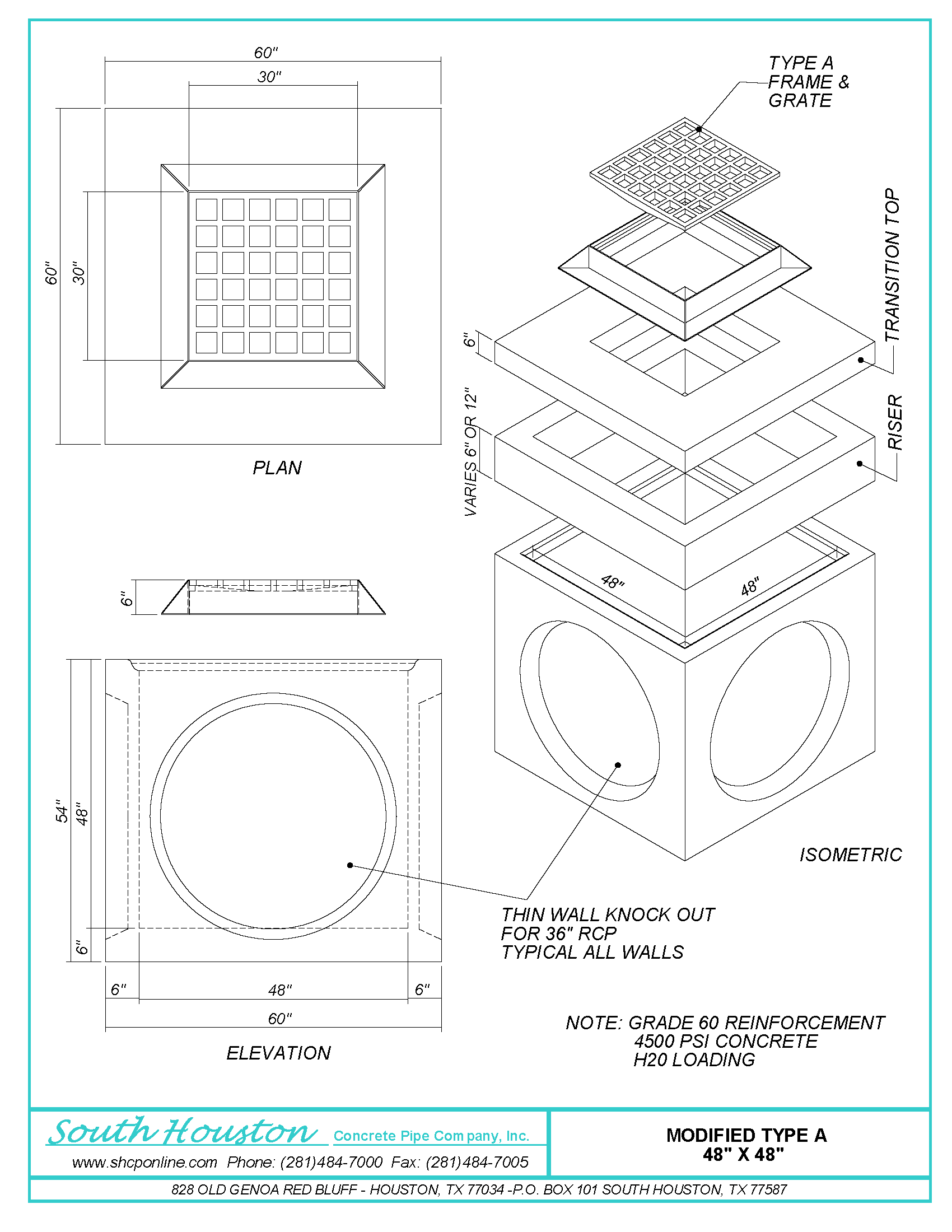 Modified Type "A" Inlet