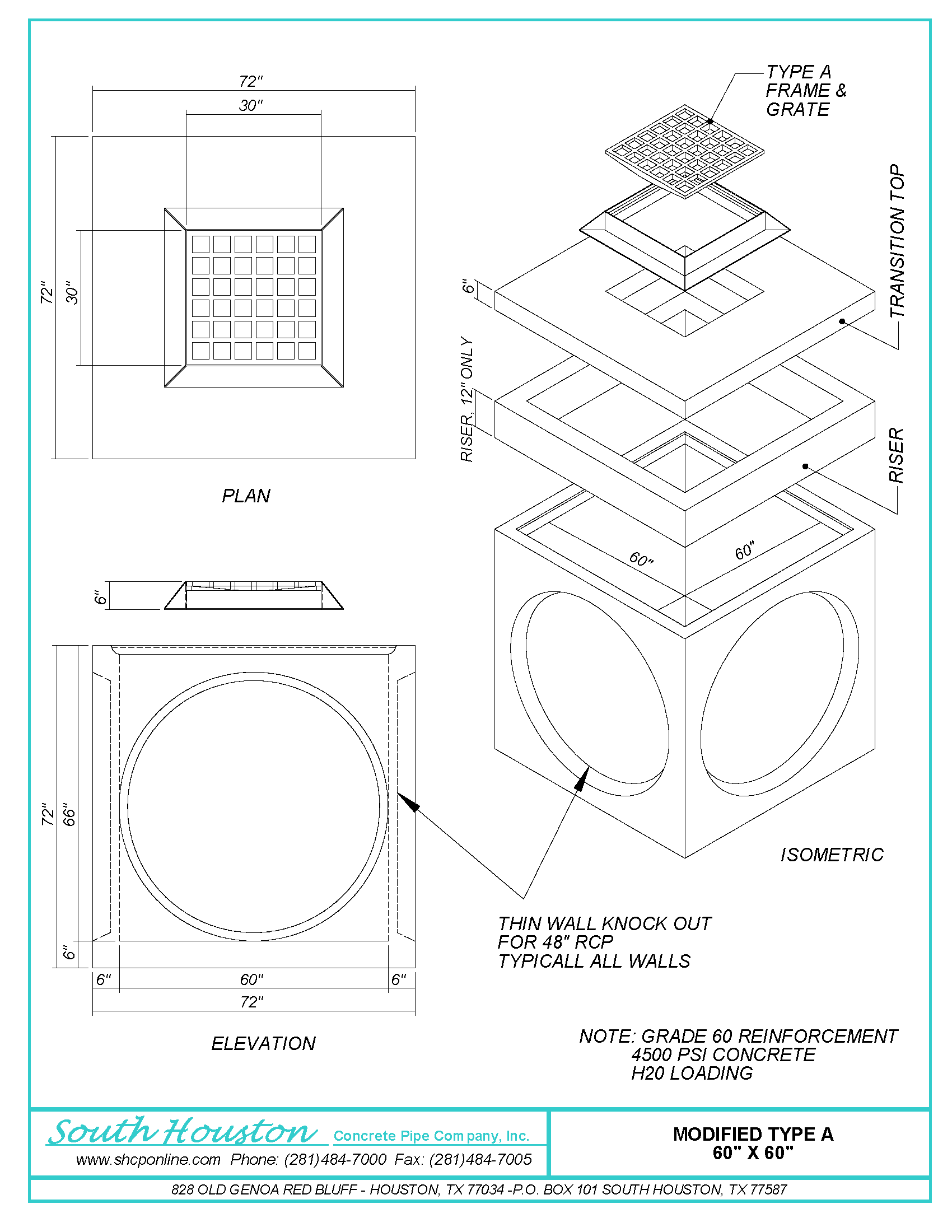 Modified Type "A" Inlet