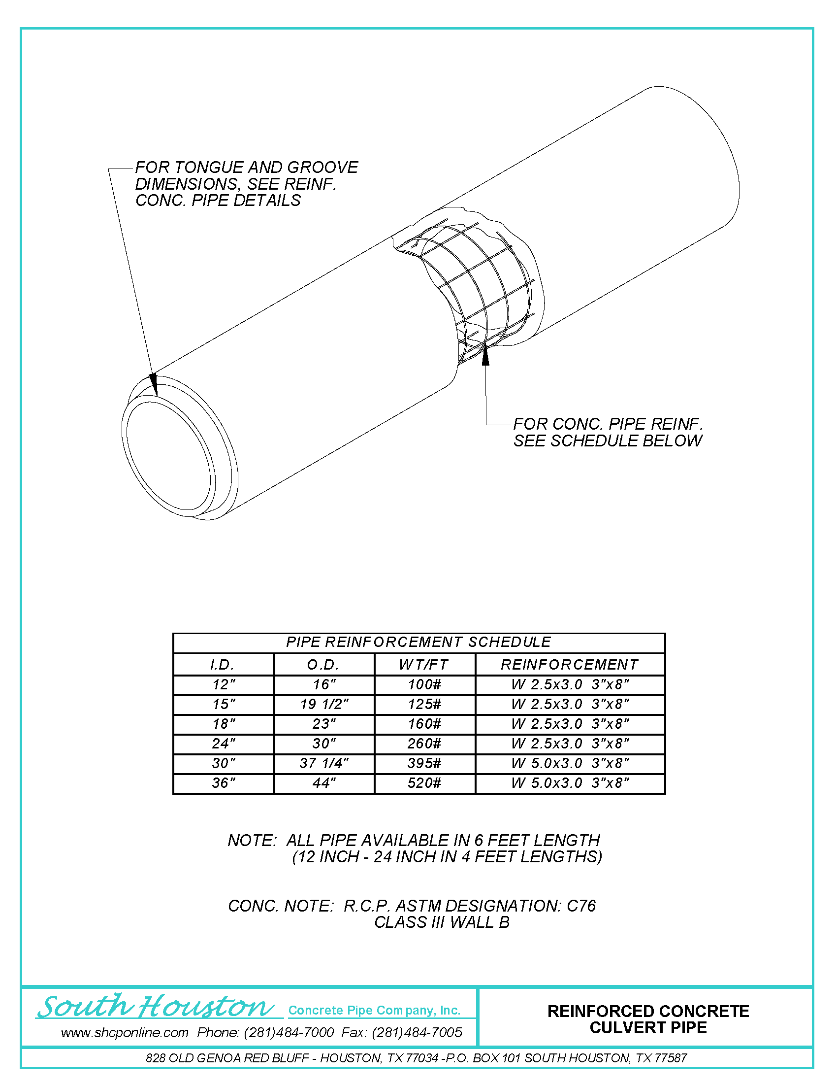 Reinforced Concrete Culvert Pipe (RCP)