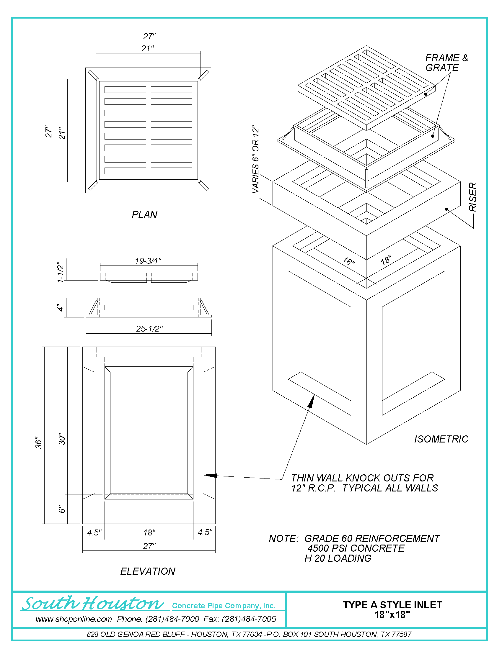 Type "A" Inlet