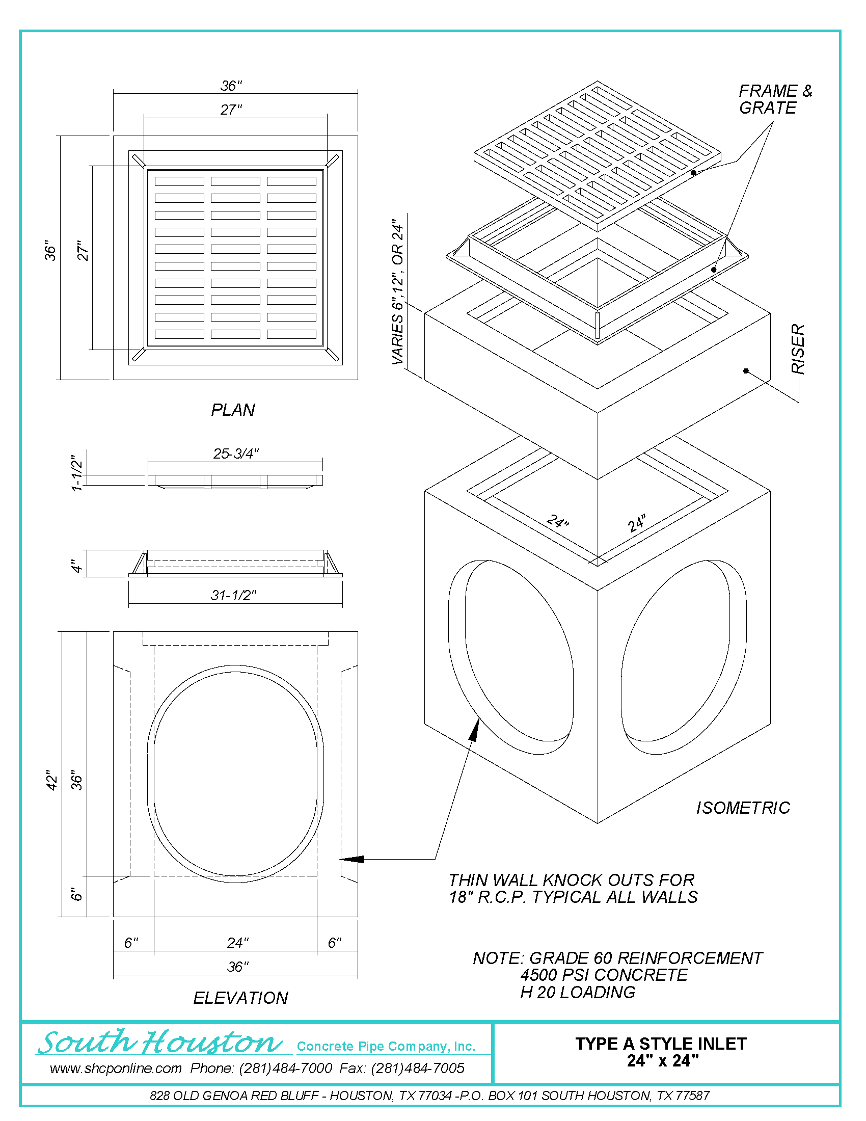 Type "A" Inlet