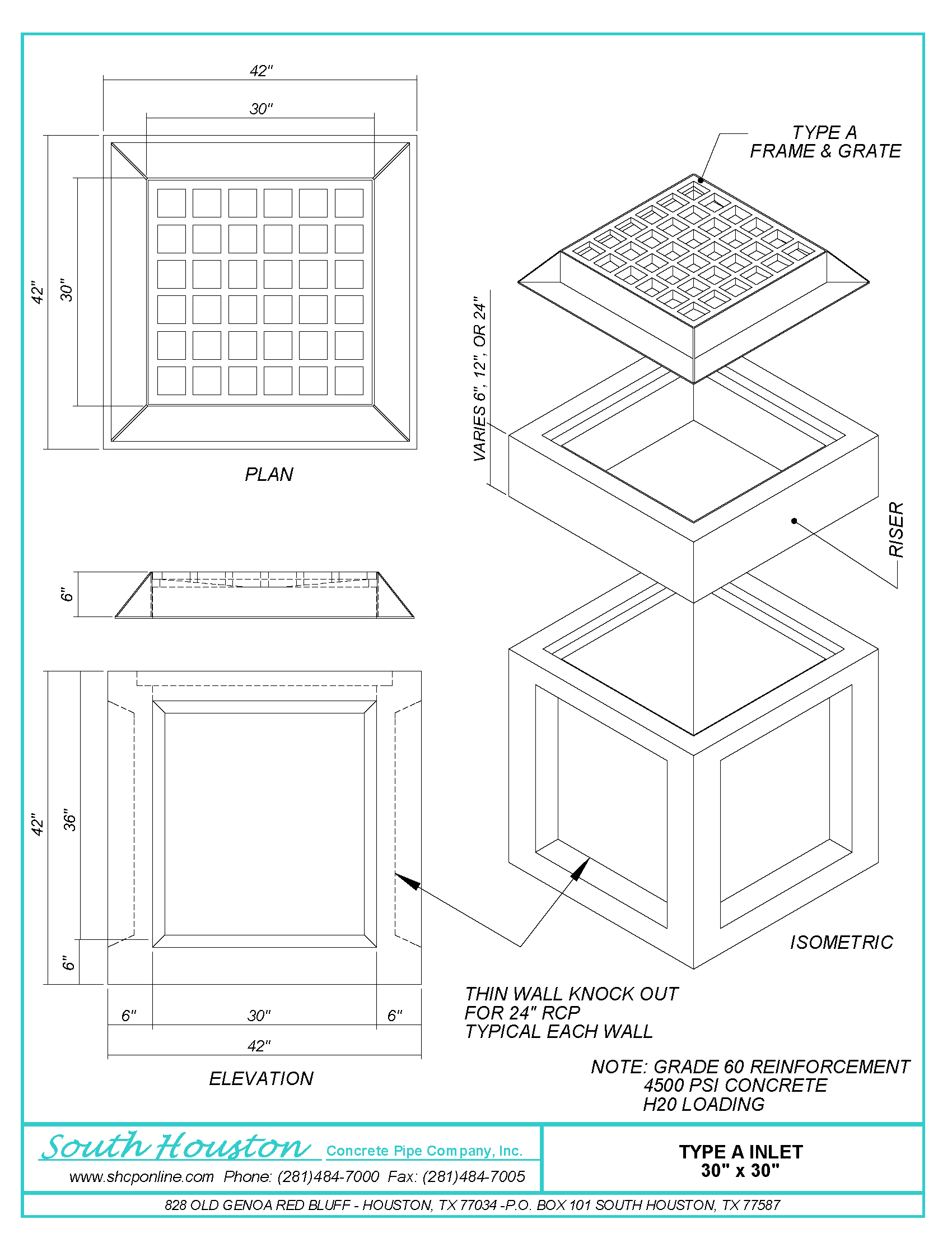 Type "A" Inlet