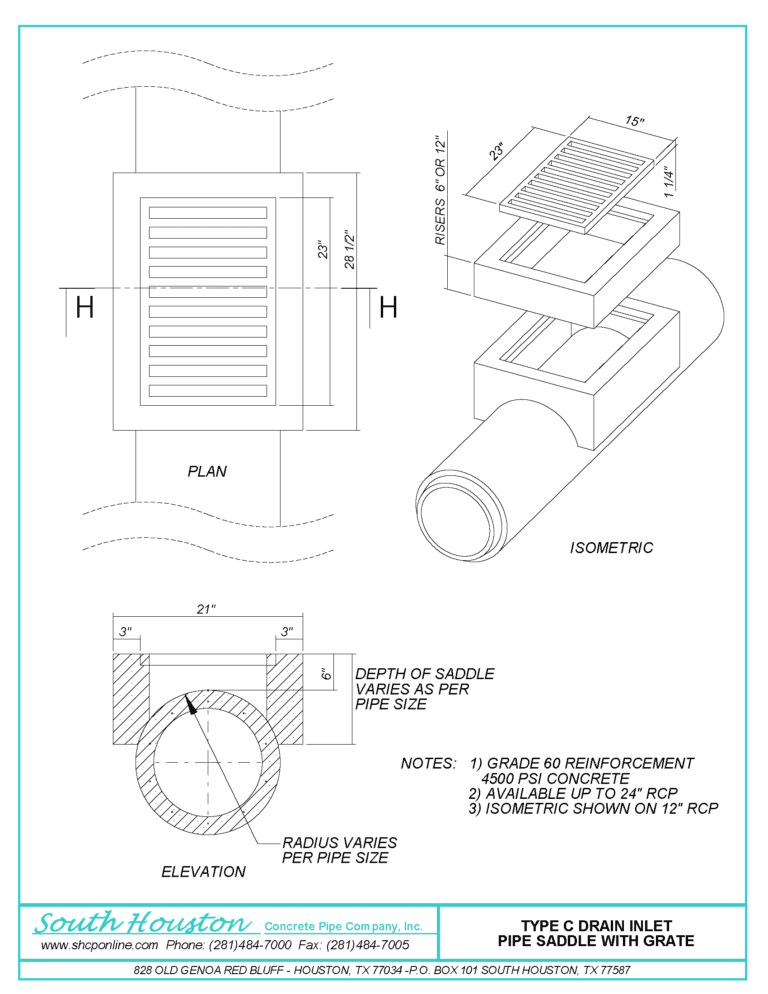 Concrete Pipe Supply - SOUTH HOUSTON CONCRETE PIPE COMPANY