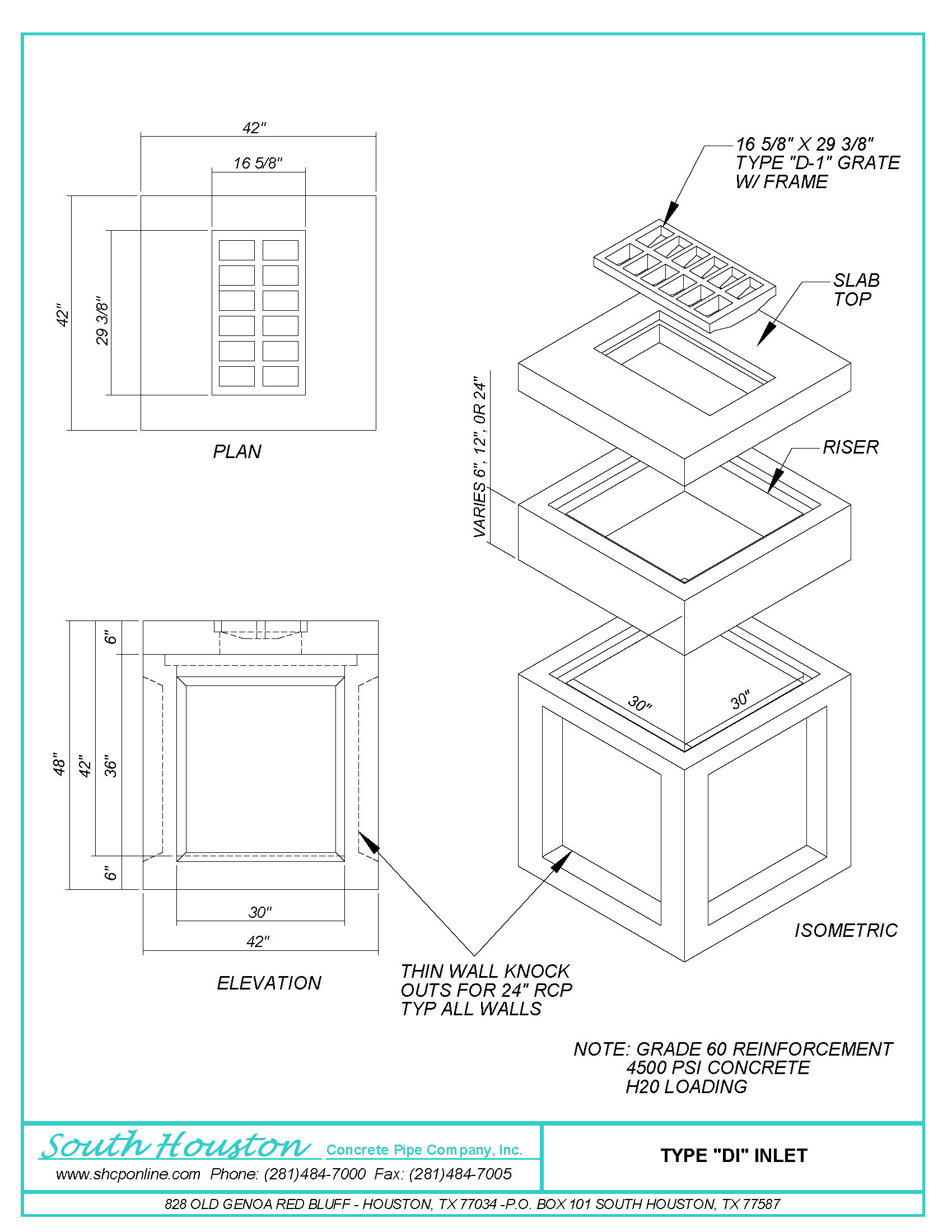 Type "D1" Inlet