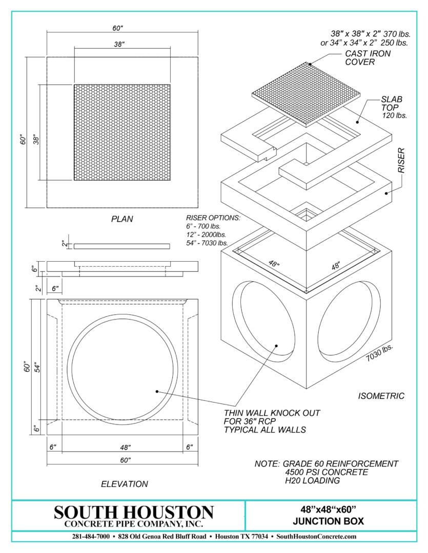 South Houston Concrete Precast Junction Box