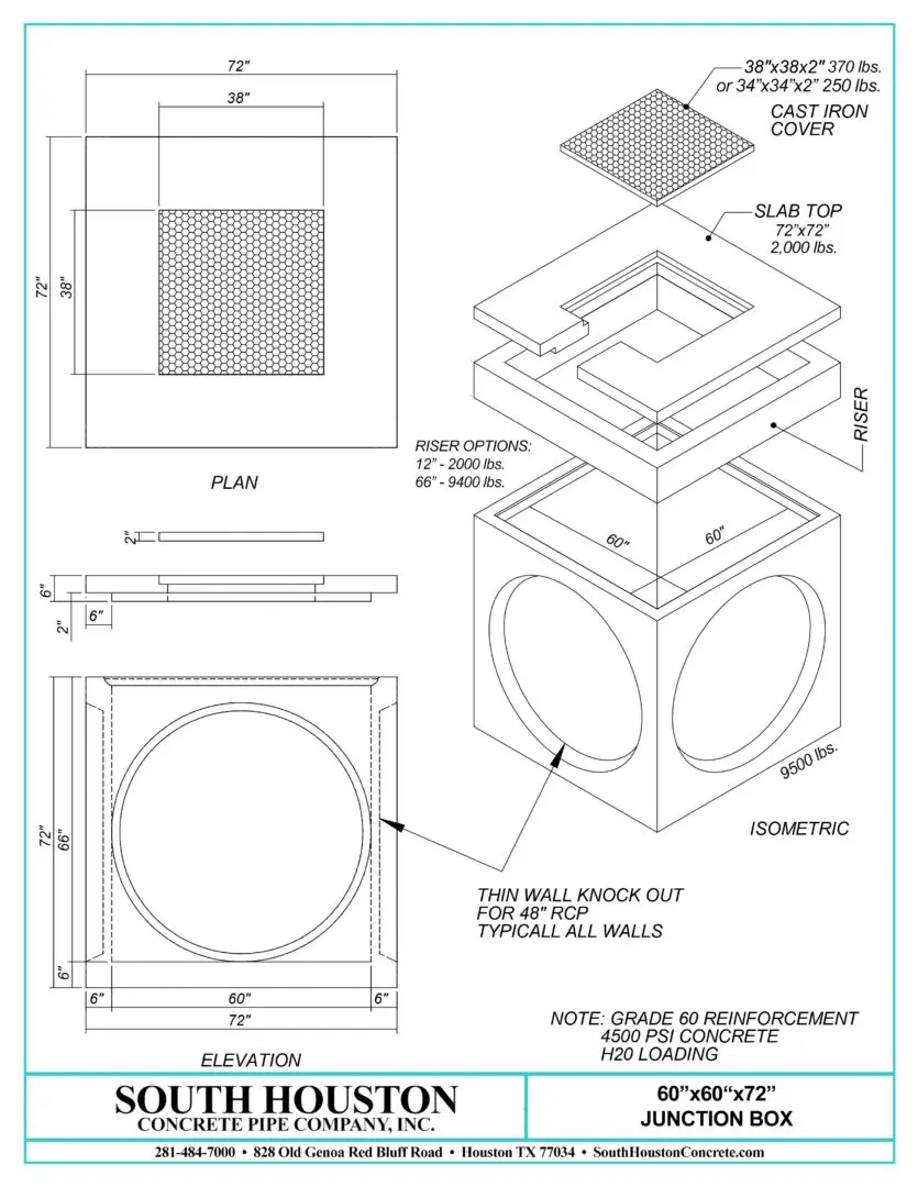 South Houston Concrete Precast Junction Box